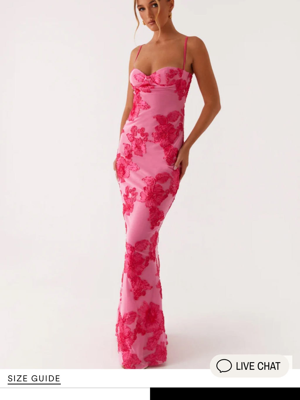 Peppermayo That Girl Maxi Dress Pink Floral